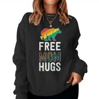 Free Mom Hugs Pride Proud Mom Lgbtq Parent Lgbt Women Sweatshirt - Monsterry AU