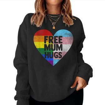 Free Mum Hugs Mom Support Lgbt Pride Month Women Sweatshirt - Thegiftio UK