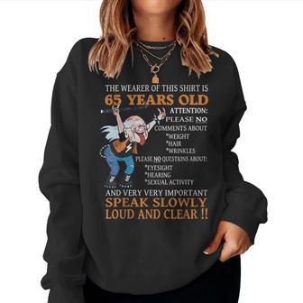 65Th Birthday 65 Years Old Bday Women Sweatshirt - Thegiftio UK
