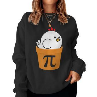 Chicken Pot Pi Day Math Love Cute Chicken Pot Pie Women Sweatshirt - Seseable