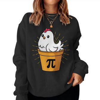 Chicken Pot Pi Day Pie Math Lover Geek 3 14 Women Sweatshirt - Seseable