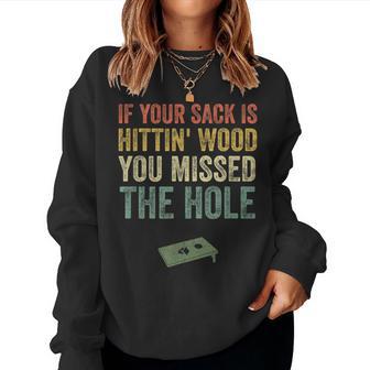 Cornhole Vintage For Team Women Sweatshirt - Monsterry