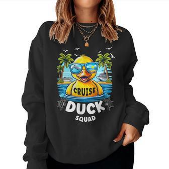 Duck Cruise Rubber Duck Squad Vaction Cruise Ship Women Sweatshirt - Seseable