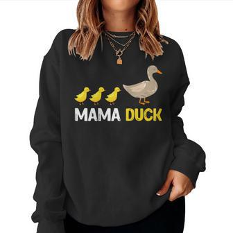 Duck Lover Mama Duck Ducks Women Sweatshirt - Monsterry CA