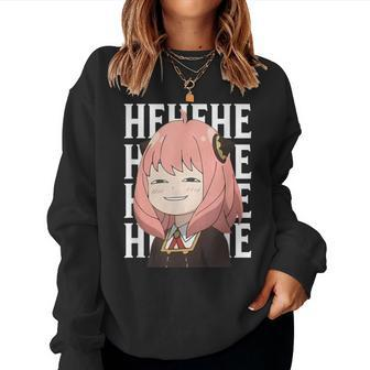 Emotion Smile Hi A Cute Girl For Family Holidays Women Sweatshirt - Monsterry