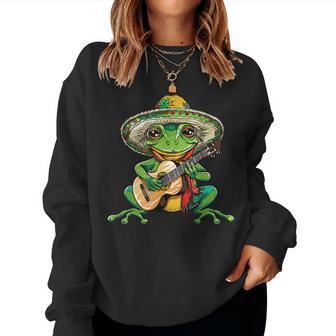 Frog Cinco De Mayo For Frog Lover Women Women Sweatshirt - Seseable