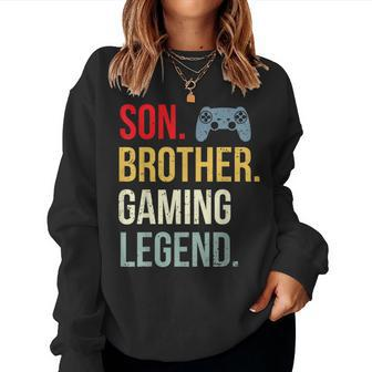 Gaming Boys Girls Gamer Brother Video Game Women Sweatshirt - Thegiftio UK