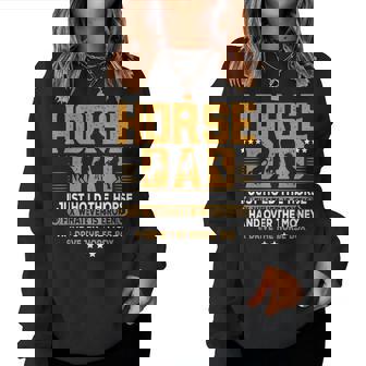 Horse Dad I Just Hold The Horse Fix Whatever Is Broken Women Sweatshirt - Thegiftio