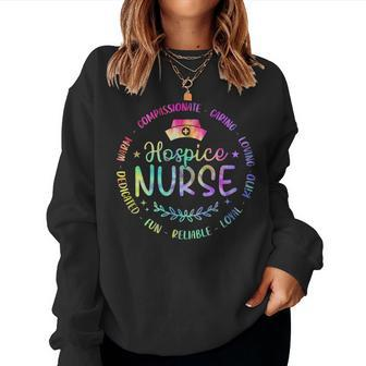 Hospice Nurse Nursing Tie Dye For Men Women Sweatshirt | Mazezy