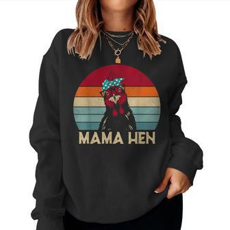 Mama Hen Chicken Mom Chicken Pajamas Retro Women Sweatshirt - Seseable