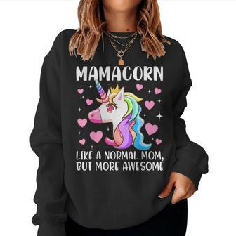 Mamacorn Unicorn Costume Mom Mother's Day Family Women Sweatshirt | Mazezy UK