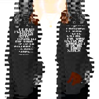 Offensive T I'm Fat Because I Fuck Your Mom Women Sweatshirt | Mazezy