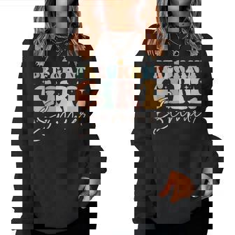 Pregnancy Reveal Pregnant Girl Summer Baby Shower Women Sweatshirt | Seseable UK