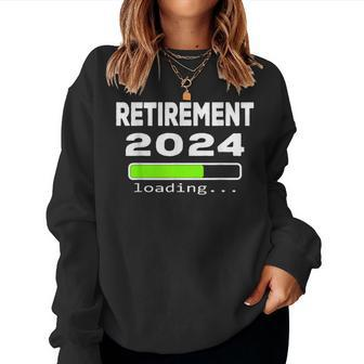 Retirement 2024 Loading Retired Countdown Women Sweatshirt - Thegiftio UK