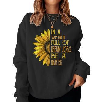 Sunflower Drafter Women Sweatshirt - Monsterry