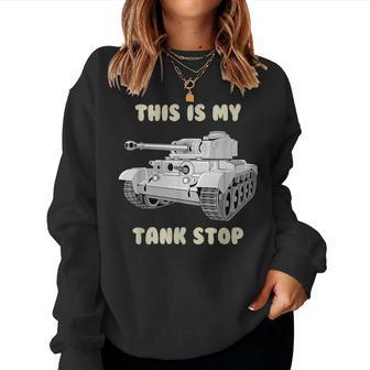Tank Sarcastic Military Pun Women Sweatshirt - Thegiftio UK