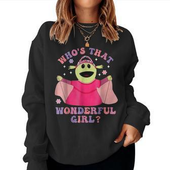 Who's That Wonderful Girl Could She Be Any Cuter Cute Women Sweatshirt - Seseable
