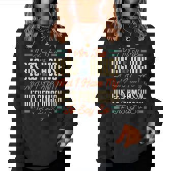 Wife To Husband From Wife Boss Of This House Women Sweatshirt - Seseable