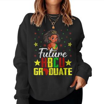 Future Hbcu Grad History Black College Girl Youth Melanin Women Sweatshirt - Seseable