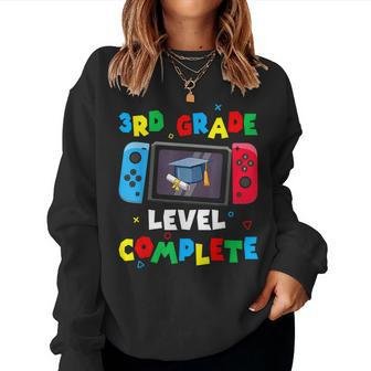 Game Controller Level 3Rd Grade Complete Boys Graduation Women Sweatshirt - Seseable