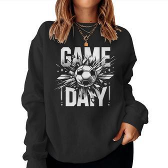 Game Day Soccer Season Team Sports Vintage Women Sweatshirt - Monsterry AU