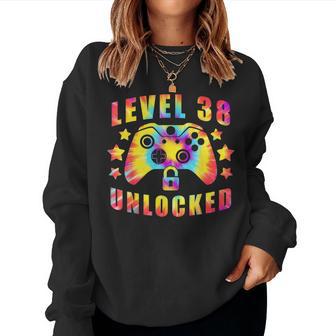 Gaming Vintage 38Th Birthday 38 Year Old Boy Girl Gamer Women Sweatshirt - Thegiftio UK