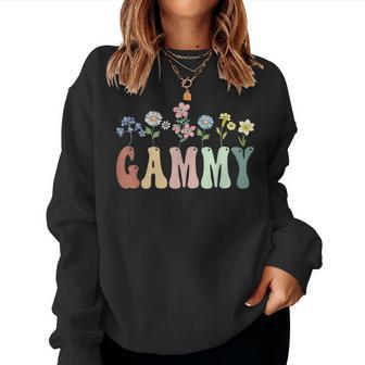 Gammy Wildflower Floral Gammy Women Sweatshirt - Seseable