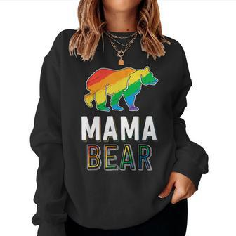 Gay Mama Bear Proud Mom Lgbtq Parent Lgbt Mother Women Sweatshirt - Monsterry