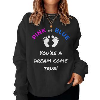 Gender Reveal For Mom & Dad For Gender Reveal Party Women Sweatshirt - Monsterry