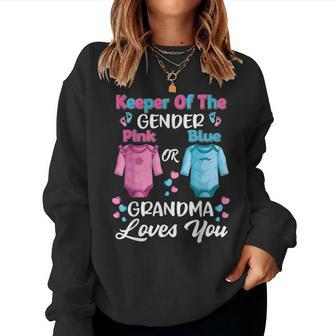 Gender Reveal Outfit Grandma To Be Party Announcement Women Sweatshirt - Monsterry UK