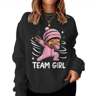 Gender Reveal Party Team Girl Baby Announcement Women Sweatshirt - Seseable
