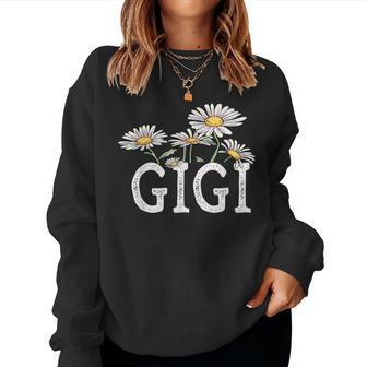 Gigi Floral Chamomile Mother's Day Gigi Women Sweatshirt - Monsterry