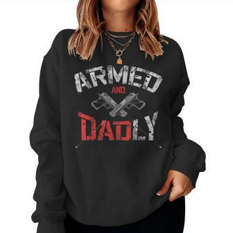 Girl Dad Proud New Girl Dad Daughter Baby Girl Fathers Day Women Sweatshirt - Monsterry AU