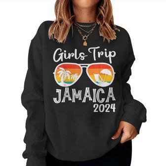 Girls Trip 2024 Weekend Jamaica Vacation Matching Women Sweatshirt - Thegiftio UK