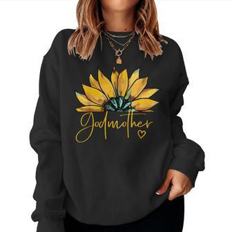 Godmother For Heart Mother's Day Godmother Women Sweatshirt | Mazezy