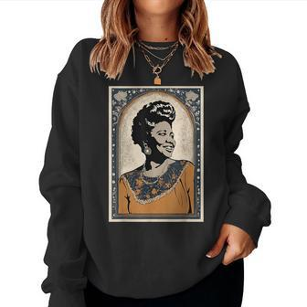 The Godmother Sister Rosetta Tharpe Portrait Women Sweatshirt - Monsterry