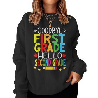 Goodbye First Grade Hello Second Grade Graduation 2024 Women Sweatshirt - Monsterry CA