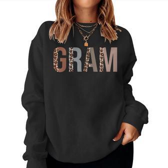 Gram Leopard Print Mom Cute Grandma Women Sweatshirt - Monsterry CA