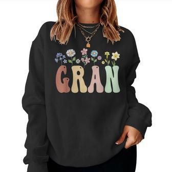 Gran Wildflower Floral Gran Women Sweatshirt - Seseable