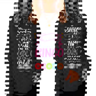 Grandma Bingo Player Bingo Quote Women Sweatshirt | Mazezy