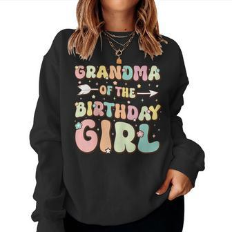 Grandma Of The Birthday Girl Matching Family Birthday Women Sweatshirt | Mazezy