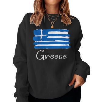 Greece Flag Greek Greece Flag For Women Women Sweatshirt - Thegiftio UK