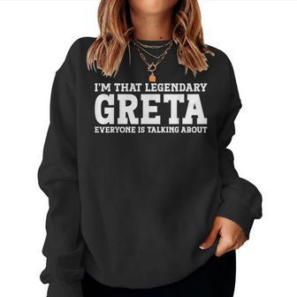 Greta Personal Name Girl Greta Women Sweatshirt - Monsterry UK