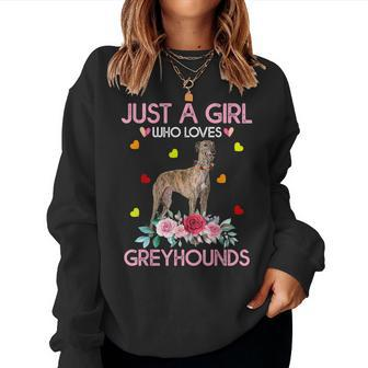 Greyhound Dog For Just A Girl Who Loves Greyhounds Women Sweatshirt - Thegiftio UK