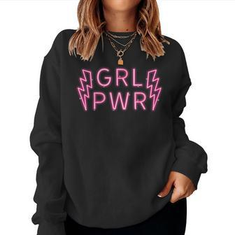 Grl Pwr Girl Power Women Sweatshirt - Monsterry UK