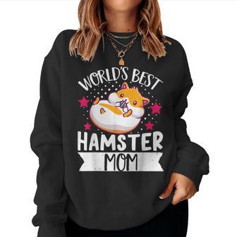 Hamster Mom Mother's Day World Best Hamster Mom Women Sweatshirt - Monsterry