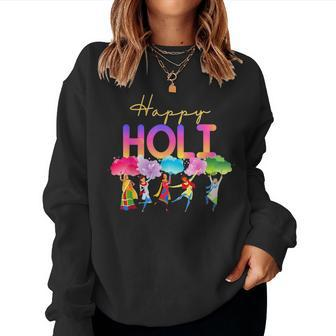 Happy Holi Hindu Spring Holi Festival Of Colors Men Women Sweatshirt - Seseable