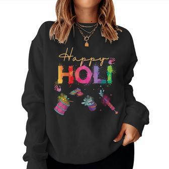Happy Holi Hindu Spring Holi Festival Of Colors Men Women Sweatshirt | Mazezy