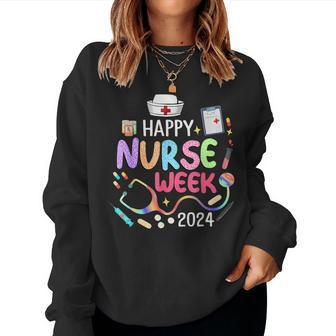 Happy National Nurses Nurse Appreciation Week Women Sweatshirt - Seseable