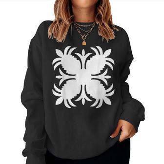 Hawaiian Quilting Pattern Pineapple Aloha Beaches Men Women Sweatshirt - Monsterry UK